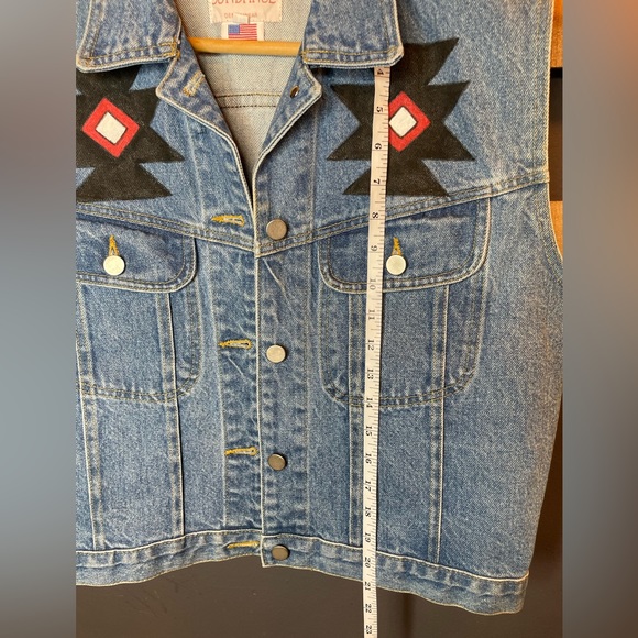 Sundance Hand Painted Vest Size L - Picture 5 of 8